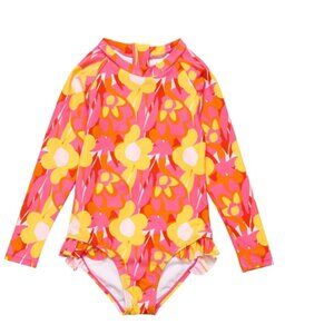 Snapper Rock Girls Multicolor One Pice Swim Suit Size 2-3 Years old 10225
